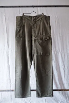 [~ 50's] British Army Green Denim Battledress pantalon