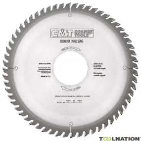 CMT 282.072.16U Lame de scie avec limiteur de copeaux 400 x 60 x 72D