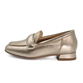 Les mocassins pour femmes en cuir gold - Hōgl - Scarpe